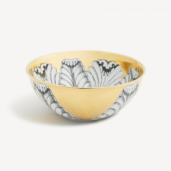 포르나세티 CENTRE피스 Rosone n.5 화이트/블랙/골드 Fornasetti Centrepiece Rosone n.5 White/Black/Gold 00800