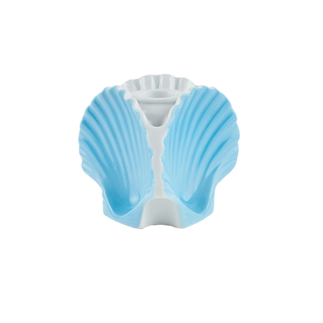 지노리 1735 3 Shells 화병 꽃병/캔들 홀더 씨 블루 Ginori vase/candleholder Sea Blue 01141