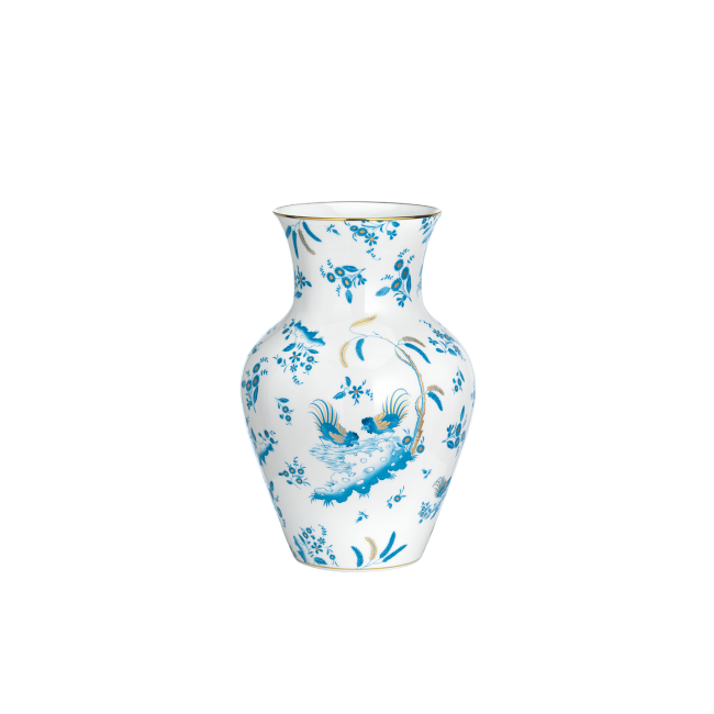 지노리 1735 Small Ming 화병 꽃병 Oro di Doccia Turchese Ginori Vase 01139