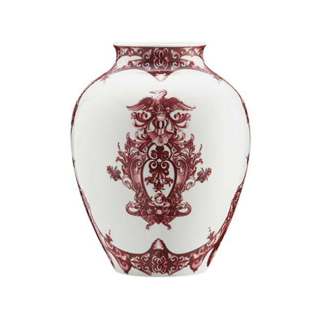 지노리 1735 Orcino 화병 꽃병 Babele Rosso Ginori vase 01129