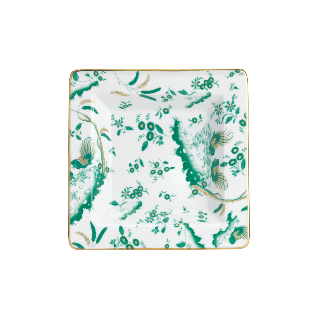 지노리 1735 Small 사각 스퀘어D Vide poche Oro di Doccia Giada Ginori squared 01079