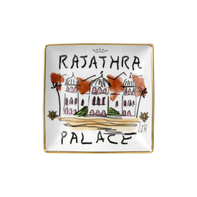 지노리 1735 Designer 사각 스퀘어D vide poche Rajathra PA레이스 Ginori squared Palace 01070