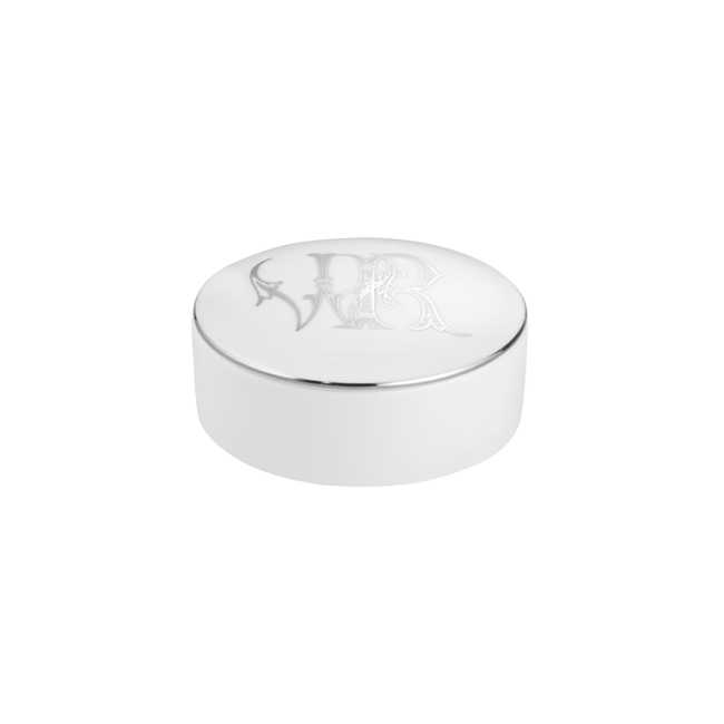 지노리 1735 Round box Corona 모노GRAM Platino Ginori Monogram 01065
