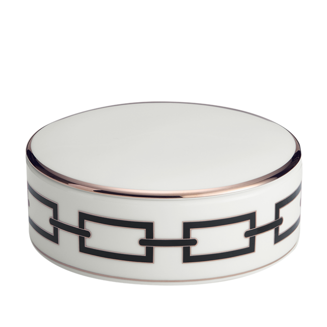 지노리 1735 Round box Catene Nero Ginori 01064