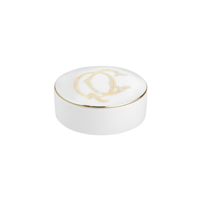 지노리 1735 Round box Corona 모노GRAM Oro Ginori Monogram 01040