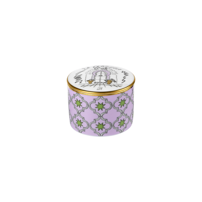 지노리 1735 포셀린 box La Gazelle dOr Ginori Porcelain 01031