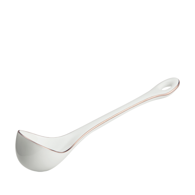 지노리 1735 Gravy boat spoon filo platino Ginori 01016
