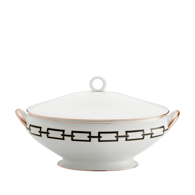 지노리 1735 Tureen Catene Nero Ginori 01009