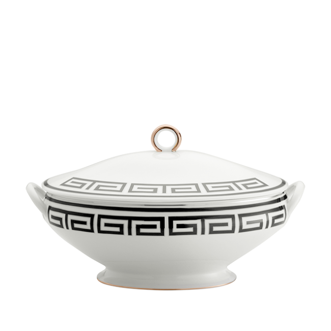 지노리 1735 Tureen Labirinto Nero Ginori 01008