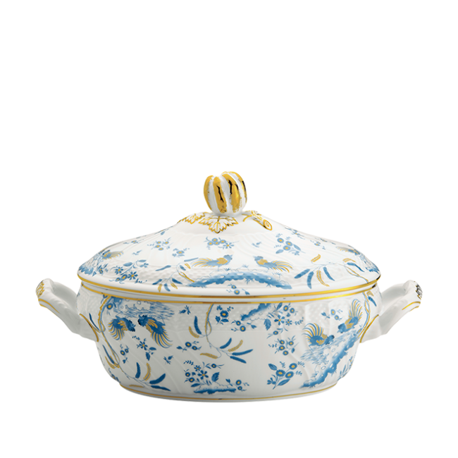 지노리 1735 Tureen Oro Di Doccia Turchese Ginori 01005