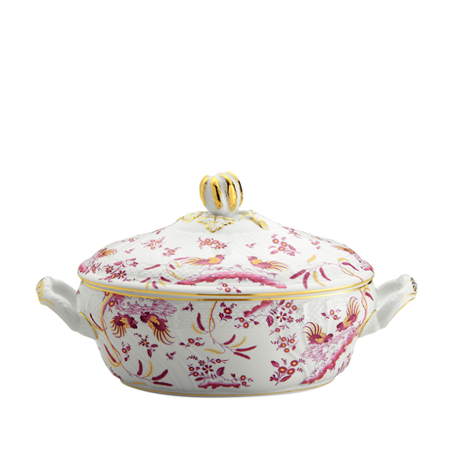 지노리 1735 Tureen Oro Di Doccia Magenta Ginori 00997