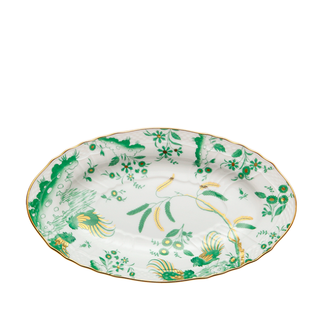 지노리 1735 Pickle 디쉬 Oro Di Doccia Giada Ginori dish 00919