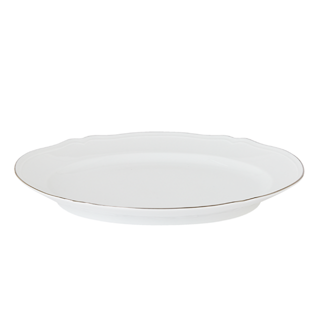 지노리 1735 플래터 Corona platino Ginori Platter 00889