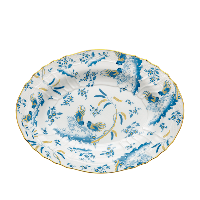 지노리 1735 플래터 Oro Di Doccia Turchese Ginori Platter 00884