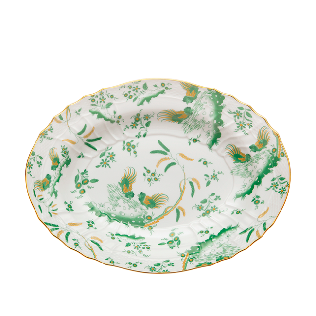 지노리 1735 플래터 Oro Di Doccia Giada Ginori Platter 00880