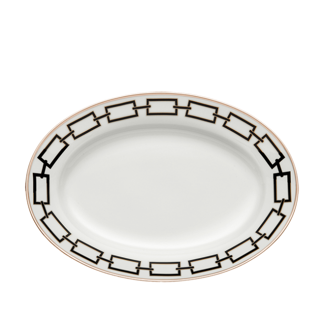지노리 1735 플래터 Catene Nero Ginori Platter 00876