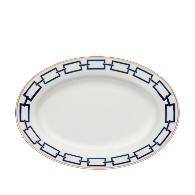 지노리 1735 플래터 Catene Zaffiro Ginori Platter 00874