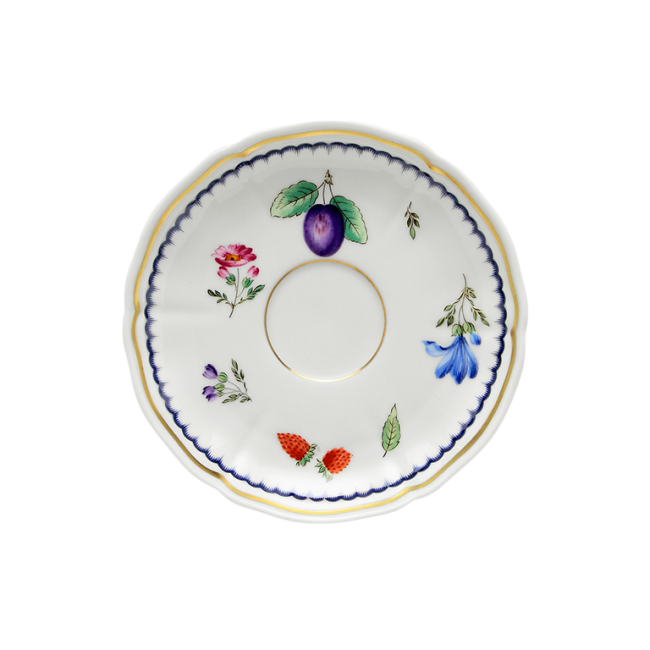 지노리 1735 Espresso 소서 Italian 과일 Ginori saucer Fruit 00826