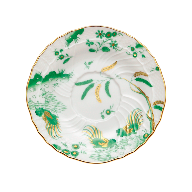 지노리 1735 Tea 소서 Oro Di Doccia Giada Ginori saucer 00816
