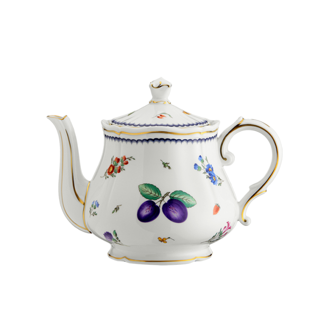 지노리 1735 티포트 Italian 과일 Ginori Teapot Fruit 00680
