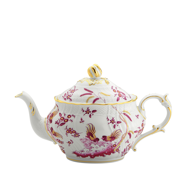 지노리 1735 티포트 Oro Di Doccia Magenta Ginori Teapot 00677