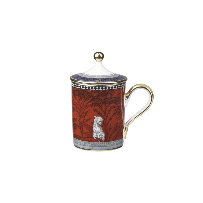 지노리 1735 Tiger 머그 with 커버 Ginori Mug cover 00554