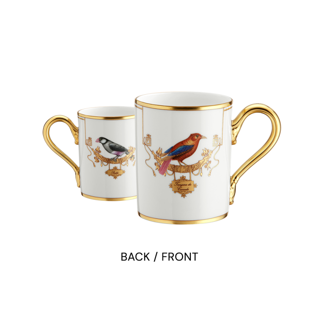 지노리 1735 머그 Voliere Tangara Du Canada Ginori Mug 00549