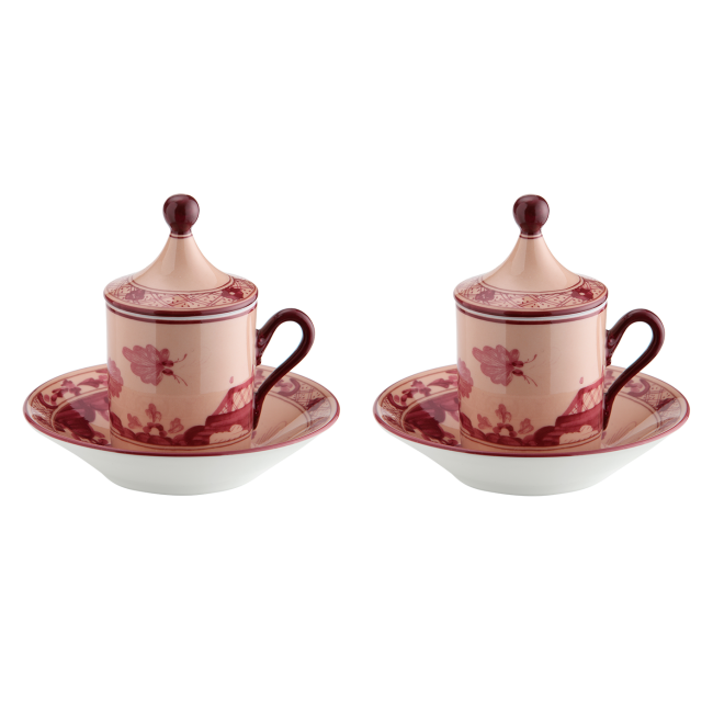 지노리 1735 Espresso set for two 오리엔트E Italiano Vermiglio Ginori Oriente 00516