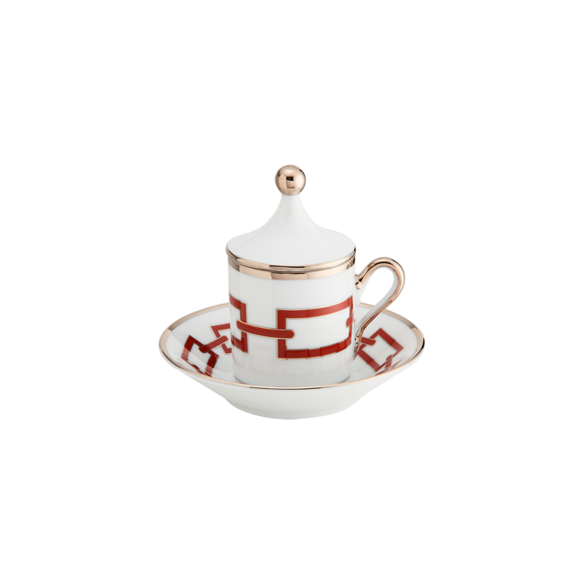 지노리 1735 Espresso set for two Catene Scarlatto Ginori 00495