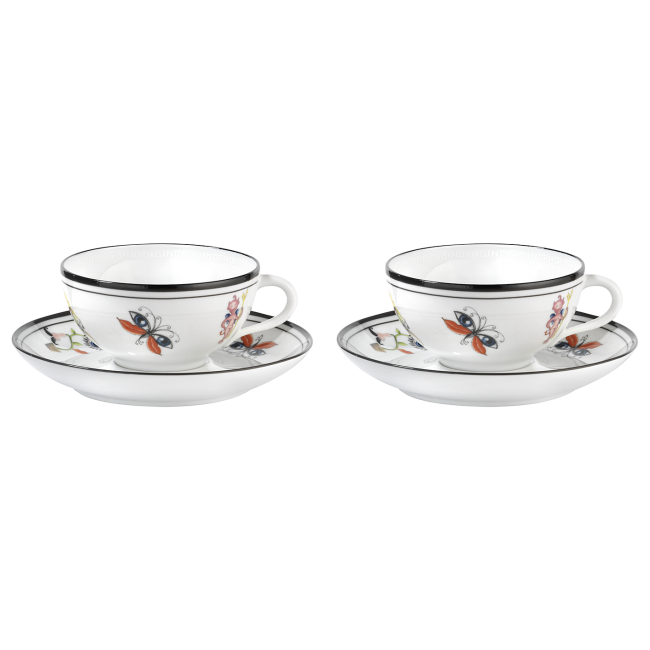 지노리 1735 Tea cups & 소서 Arcadia Ginori saucers 00431