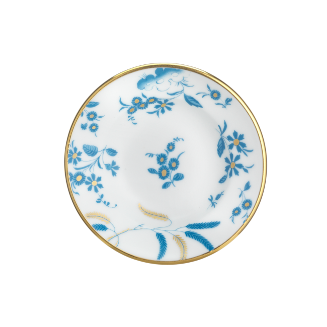 지노리 1735 Soy sauce cup 소서 Oro di Doccia Turchese Ginori saucer 00407