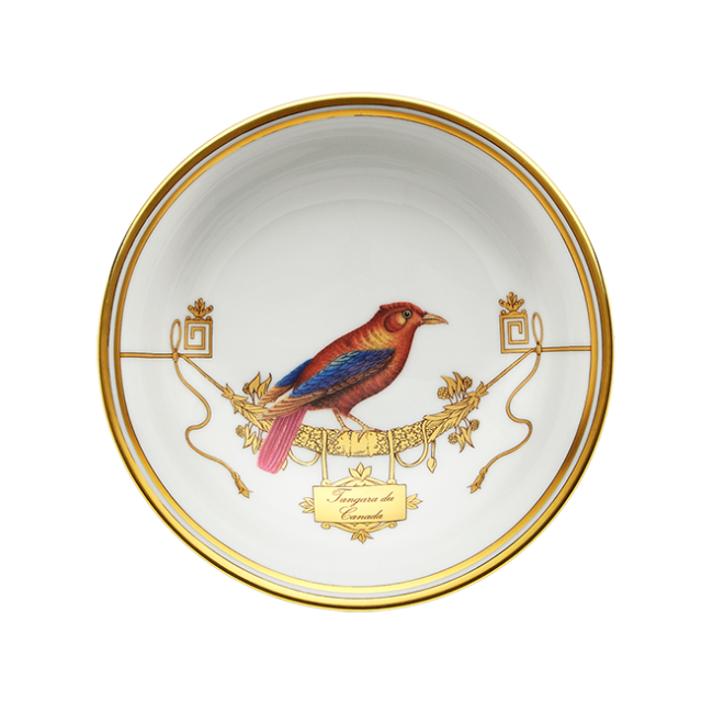 지노리 1735 과일 볼 Voliere Tangara Du Canada Ginori Fruit bowl 00329