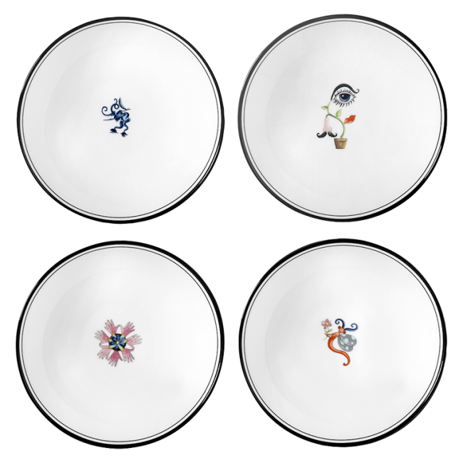 지노리 1735 Mix of 4 과일 볼S Arcadia Ginori Fruit Bowls 00322
