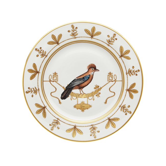 지노리 1735 Charger 접시 Voliere Geai Ginori plate 00278
