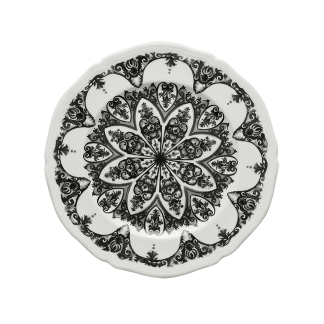 지노리 1735 Charger 접시 Babele Nero Ginori plate 00273