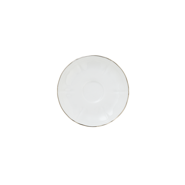 지노리 1735 Coffee 소서 Corona platino Ginori saucer 00207