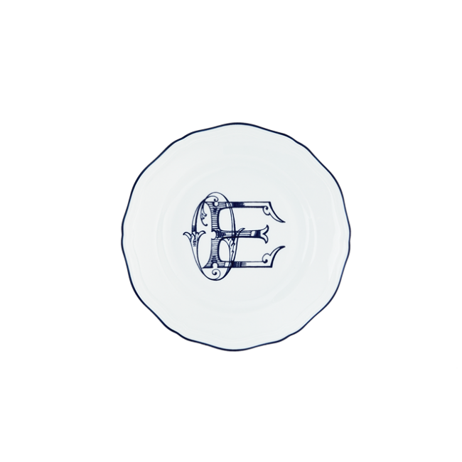 지노리 1735 브레드 접시 Corona 모노GRAM blu 코발트 Ginori Bread plate Monogram cobalto 00158