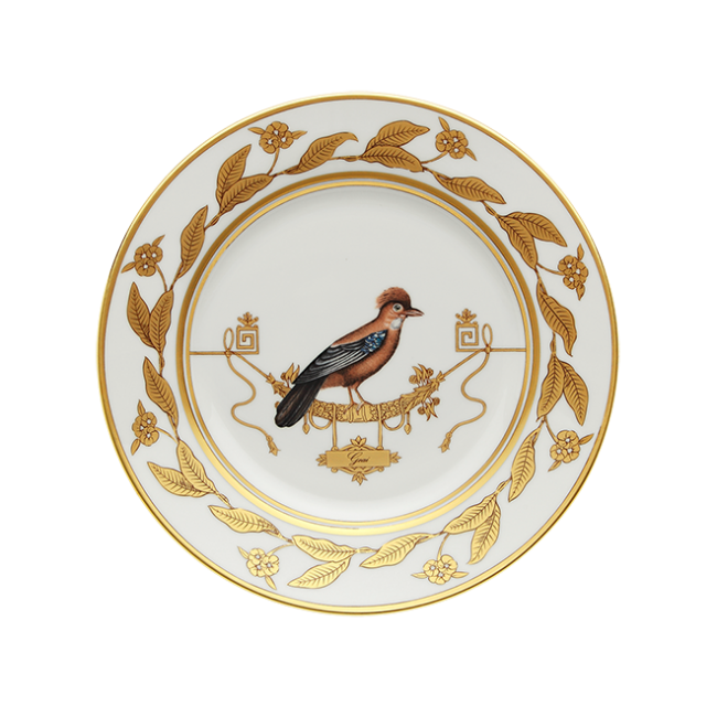 지노리 1735 디저트접시 Voliere Geai Ginori Dessert plate 00084