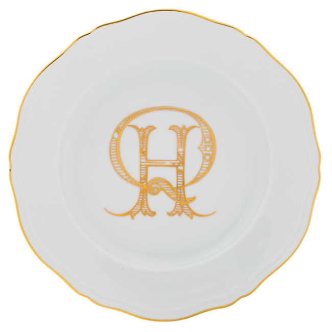 지노리 1735 디너접시 Corona 모노GRAM oro Ginori Dinner plate Monogram 00023