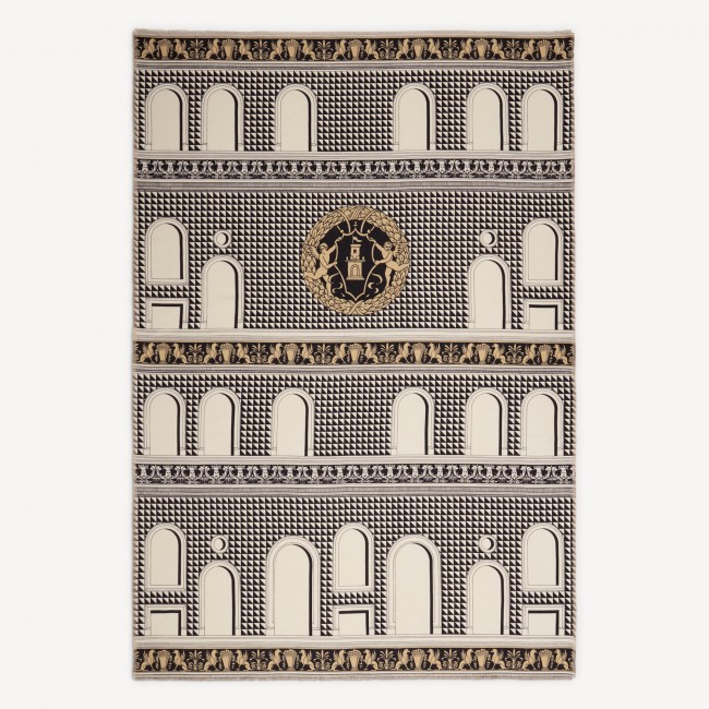 포르나세티 Plaid Facciata quattrocentesca Fornasetti Plaid Facciata quattrocentesca 00783