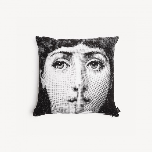 포르나세티 쿠션 Silenzio Fornasetti Cushion Silenzio 00735