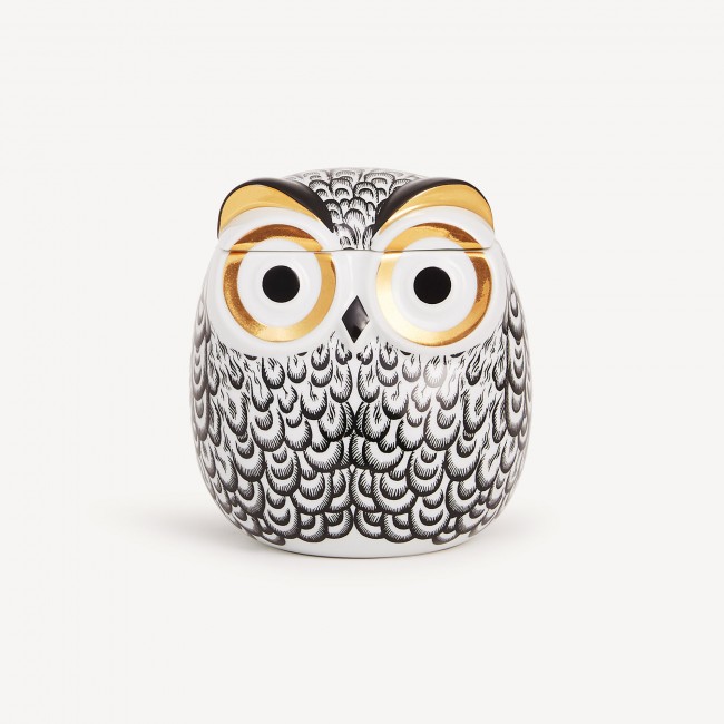 포르나세티 Jar Civetta Piumata Fornasetti Jar Civetta Piumata 00728