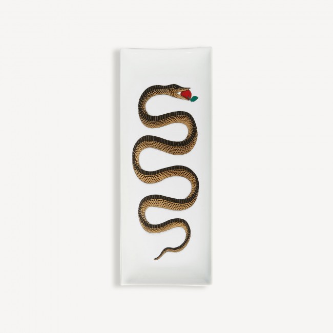 포르나세티 트레이 rettangolare Serpente Fornasetti Tray rettangolare Serpente 00704
