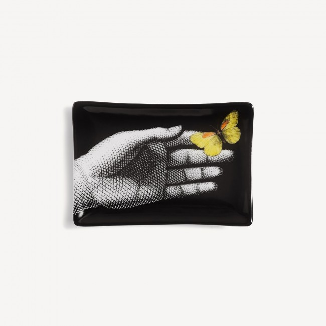 포르나세티 ASH트레이 Mano 옐로우 버터플라이 Fornasetti Ashtray Mano yellow butterfly 00647