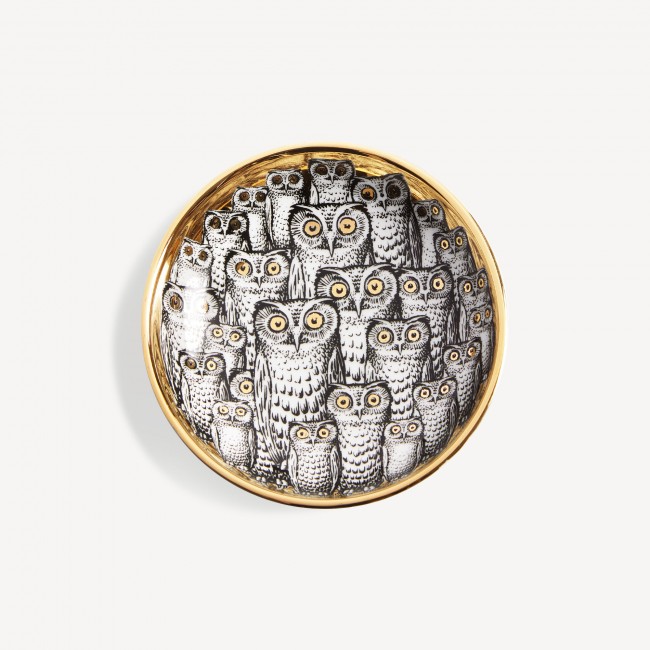 포르나세티 ASH트레이 Congresso di civette Fornasetti Ashtray Congresso di civette 00637