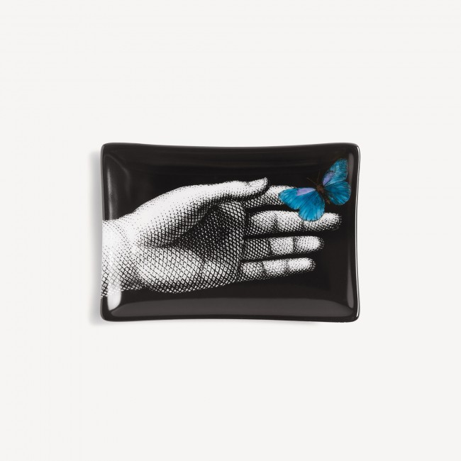 포르나세티 ASH트레이 Mano 블루 버터플라이 Fornasetti Ashtray Mano blue butterfly 00631