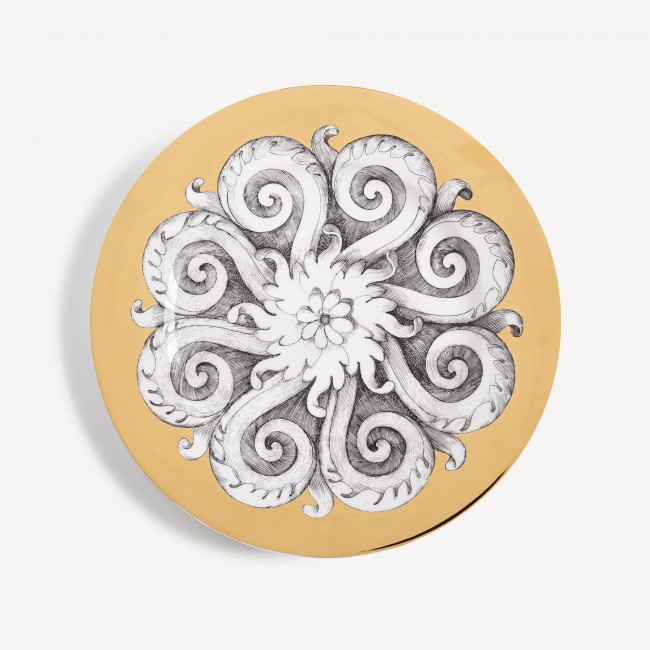 포르나세티 Rim 접시 Rosone n.1 Fornasetti Rim plate Rosone n.1 00618