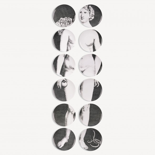 포르나세티 Set 12 접시 Eve Fornasetti Set 12 plates Eve 00614