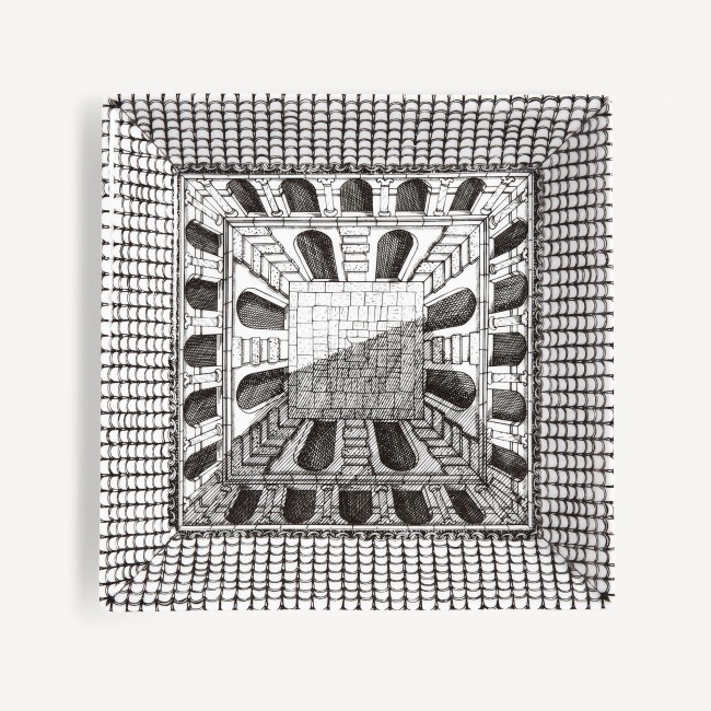 포르나세티 접시 Architettura Fornasetti Plate Architettura 00603