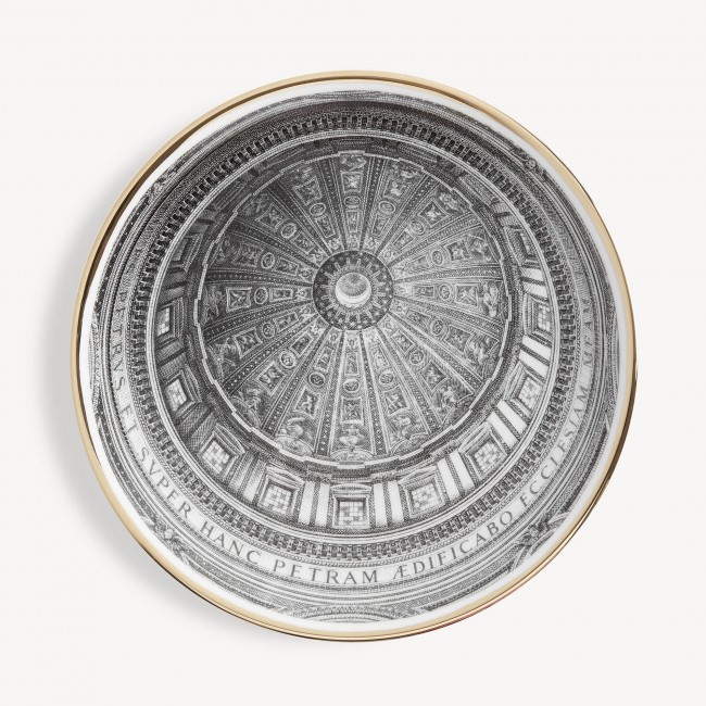 포르나세티 접시 Cupola San Pietro Fornasetti Plate Cupola San Pietro 00599